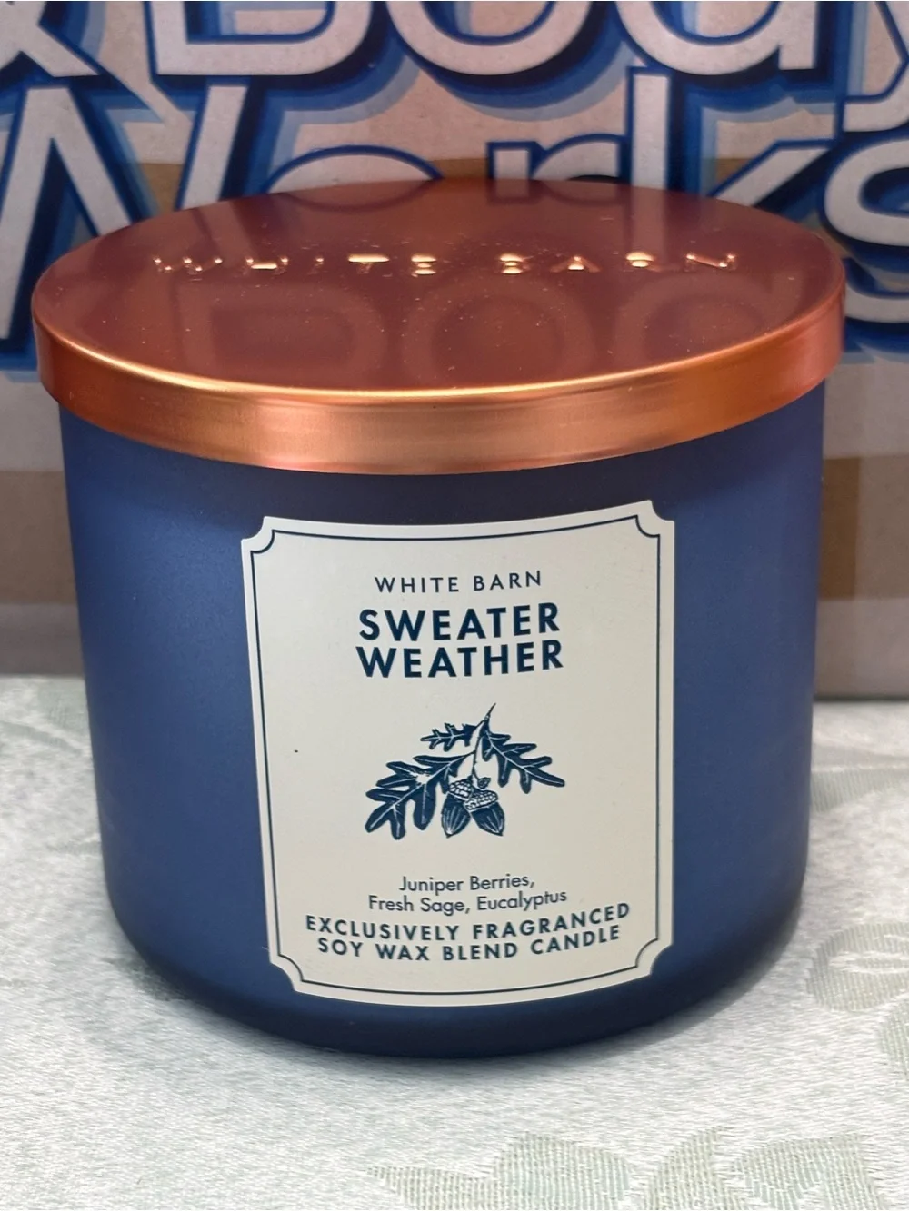 Bath & Body Works Sweater Weather Three Wick Scented Candle